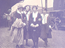 Jean Allen on right with sisters and friends Loretta Sullivan, Elmira, Pauline, Jean