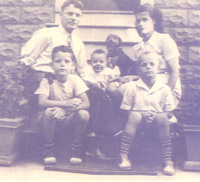 Jack and Helen Allen & their first 3 of 5 children 1945, DuBois, PA